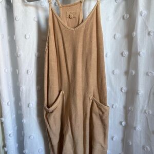 Thread & Supply Tan Jumpsuit